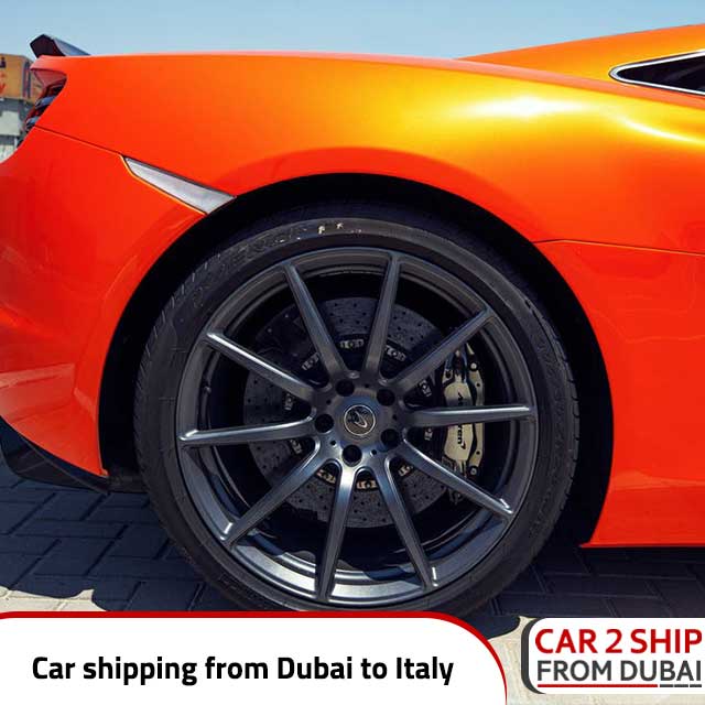 Car shipping from Dubai to Italy